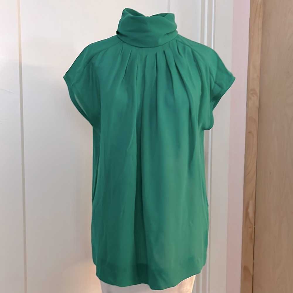 Zara Woman semi-sheer sleeveless blouse